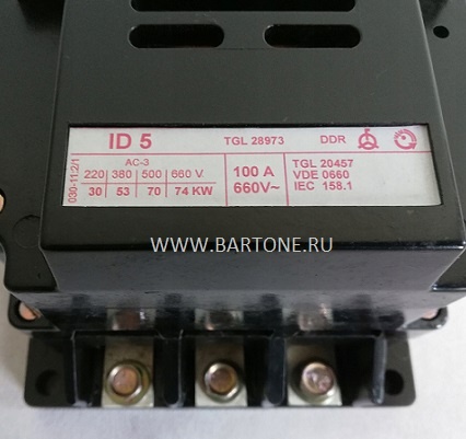Контактор / пускатель ID-5 100А РДК-250